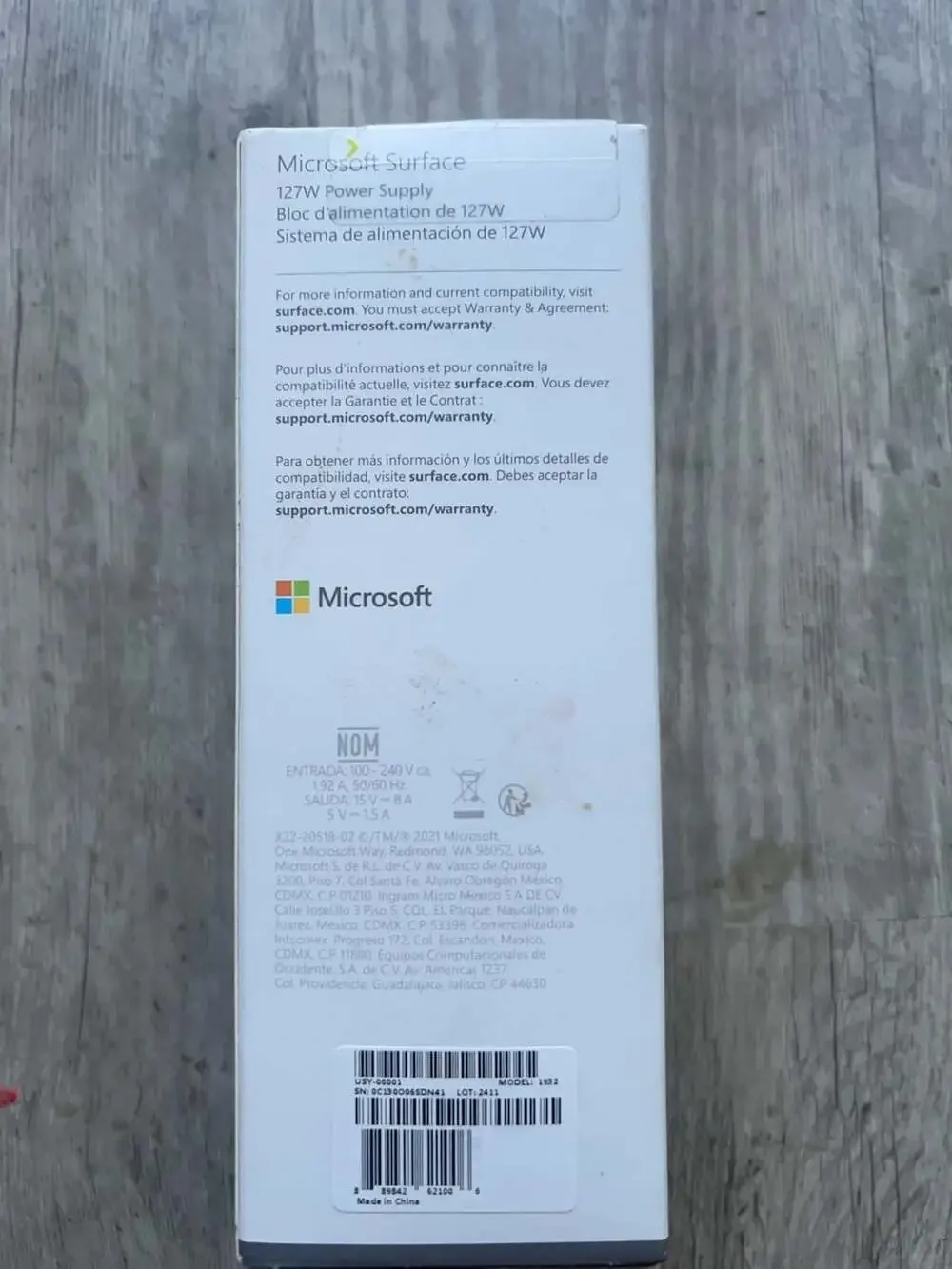 Microsoft Surface 102W Power Supply for Book ADU-00001